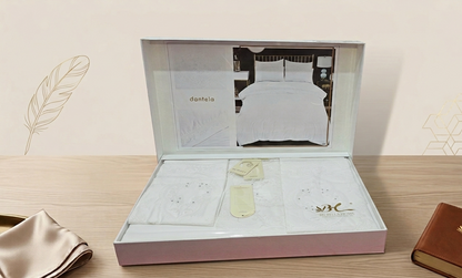 Parure de Draps Élégante avec Broderie – Confort & Luxe pour Votre Chambre