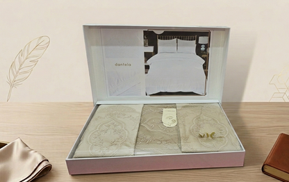 Parure de Draps Élégante avec Broderie – Confort & Luxe pour Votre Chambre