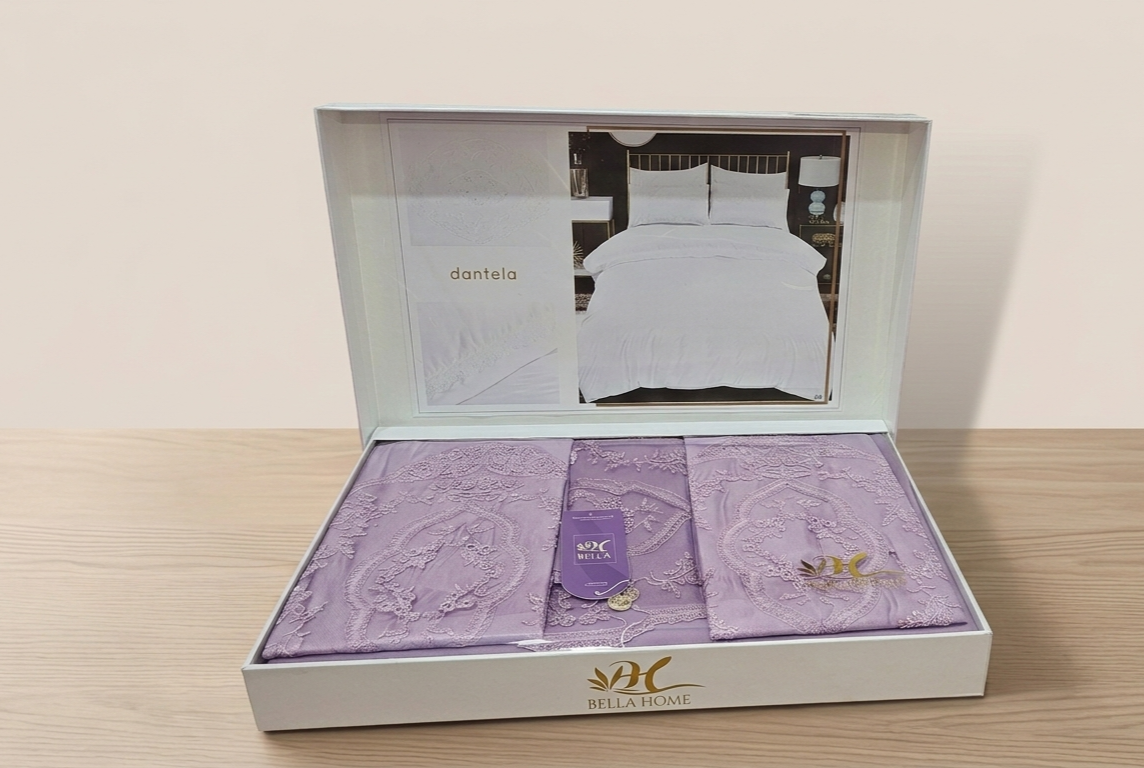 Parure de Draps Élégante avec Broderie – Confort & Luxe pour Votre Chambre