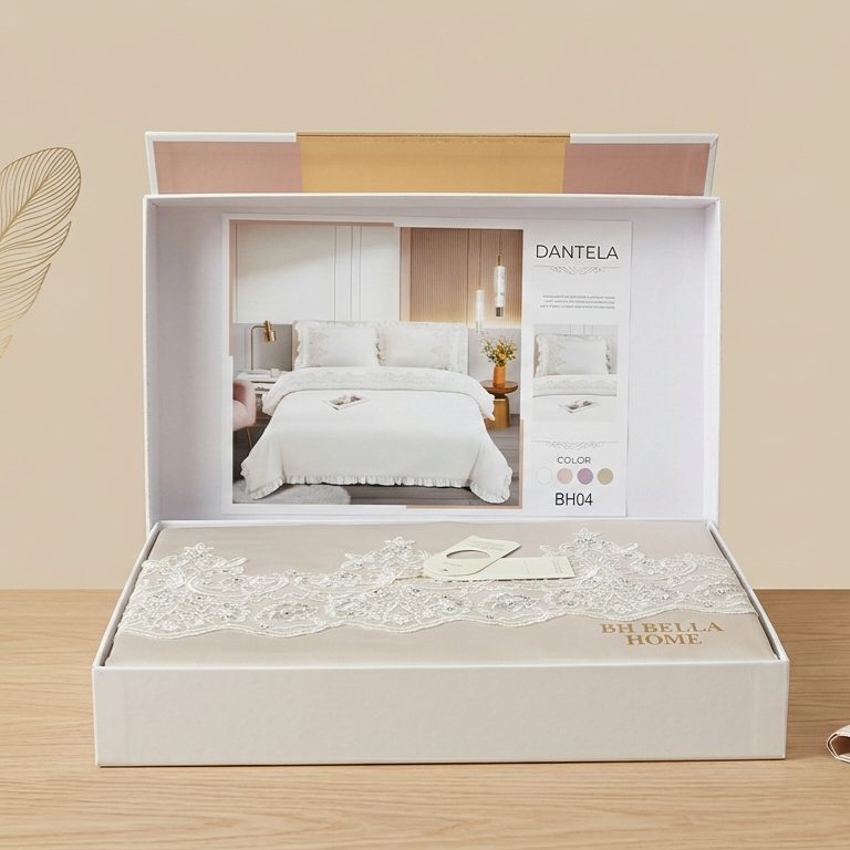 Parure de Draps Élégante avec Broderie – Confort & Luxe pour Votre Chambre