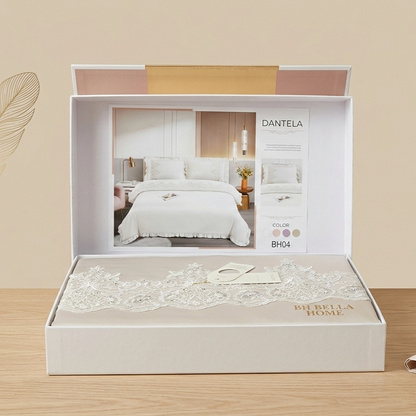 Parure de Draps Élégante avec Broderie – Confort & Luxe pour Votre Chambre