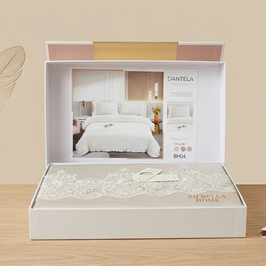 Parure de Draps Élégante avec Broderie – Confort & Luxe pour Votre Chambre