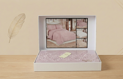 Parure de Draps Élégante avec Broderie – Confort & Luxe pour Votre Chambre