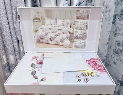 Parure de Draps Élégante avec Broderie – Confort & Luxe pour Votre Chambre